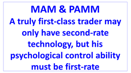 first class trader second rate technology psychological first rate en